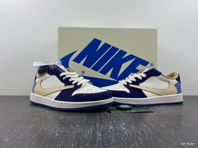 1st Kicks Shoes JORDAN X TRAVIS Comfortable SCOTT AIR CUSTOM 742 1 DM7866- 1108